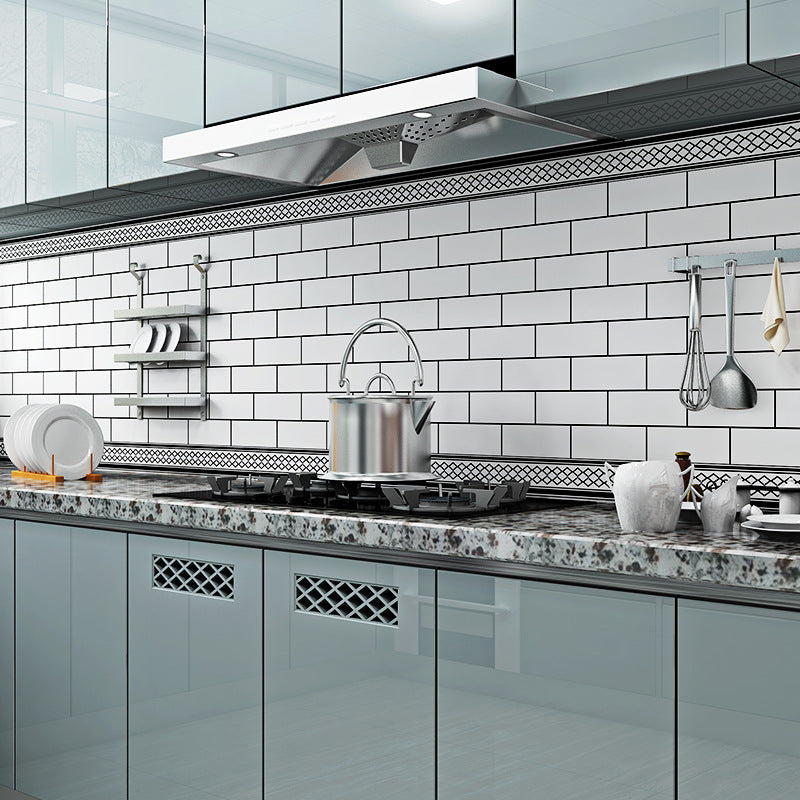 Free shipping kitchen waterproof and oil-proof refurbishment sticker cabinet stove bathroom tile wallpaper self-adhesive wall sticker 75cm high