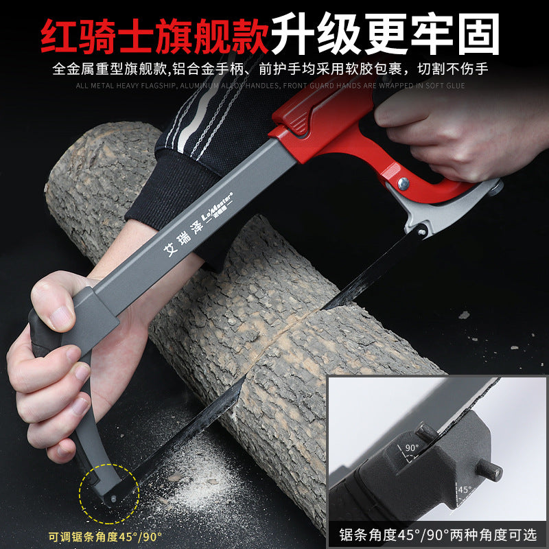 Arrizo Hacksaw Holder Household Powerful Handmade Small Hacksaw Hand Saw Woodworking Tools Metal Saw Blade Saw Bow Saw