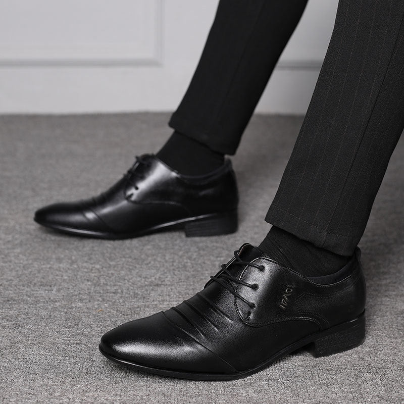2024 new plus size men's leather shoes summer business casual white sneakers versatile wedding shoes dropshipping available