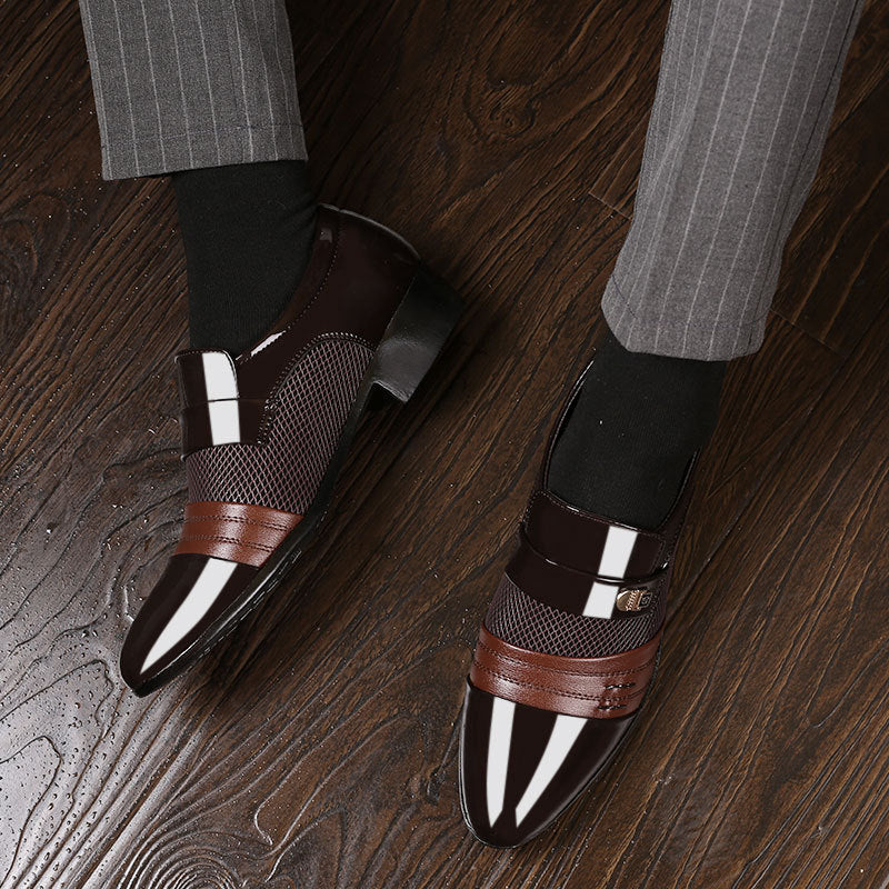2021 new men's leather shoes, casual business dress shoes, plus size versatile wedding shoes, dropshipping available