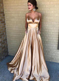 summer new arrivals: european and american style sexy v-neck dress - sleeveless, solid color, fashionable evening gown with spaghetti straps
