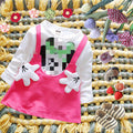 spring/autumn new korean style girls' dress - cotton long sleeve cartoon baby dress - direct from the manufacturer