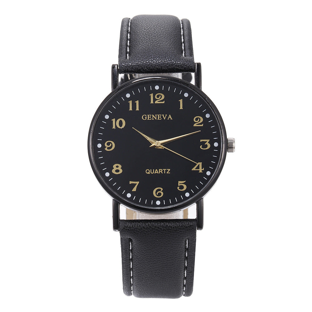 Exportk-stylecasual digital scale retropreppy style belt fashion women's watch student casual men's watch