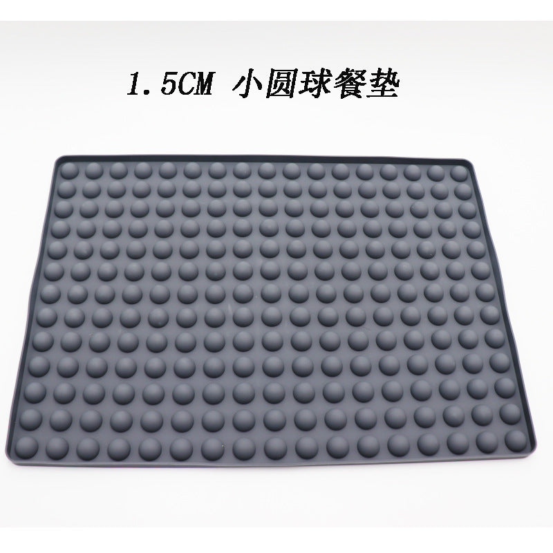 221 holes 1.5CM small ball drain picnic grill mat silicone biscuit mold silicone placemat baking pan