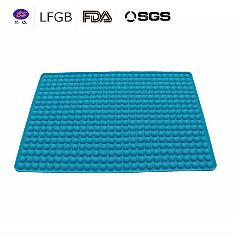 221 holes 1.5CM small ball drain picnic grill mat silicone biscuit mold silicone placemat baking pan
