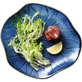 Ceramic kiln-turned western-style plates, japanese-style lotus leaf plates, fruit salad plates, creative for home plates, microwaveable