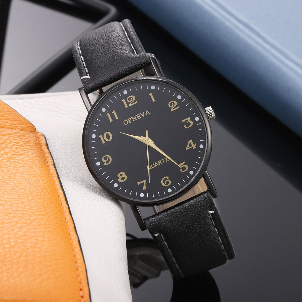 Exportk-stylecasual digital scale retropreppy style belt fashion women's watch student casual men's watch