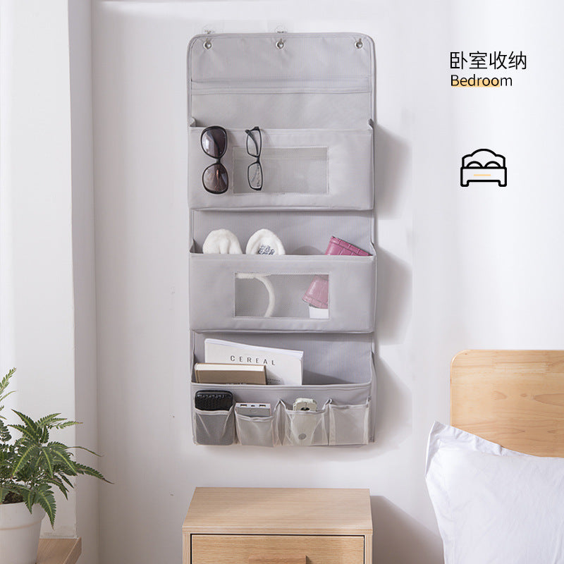 Yona Creative Fabric Cosmetics Storage Door Multi-layer Fabric Hanging Bag Finishing Bag Dormitory Storage Bag Sundries