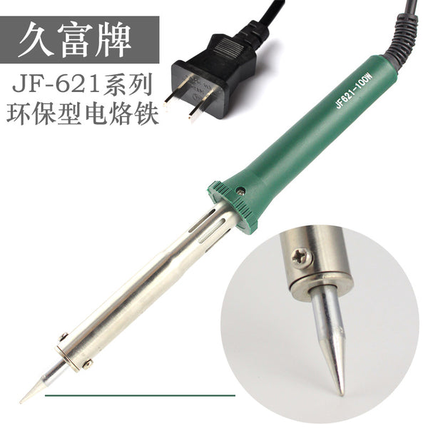 High temperature electric soldering iron JF-621 Jiufu external heating electric soldering iron ceramic heating core The temperature of the soldering iron is high to redness