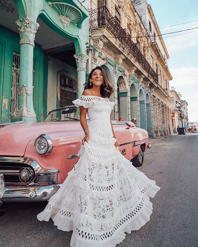 spring/summer new european and american style women's foreign trade  one-shoulder ruffle trim hollow-out lace maxi dress