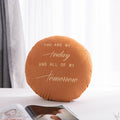 Scandinavian style casual pillow letter pure color round sofa bay window office waist protector home combination stuffed cushion