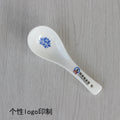 Pure white ceramic small spoon hotel restaurant spoon for home bone china spoon electric rice cooker spoon hotel same style spoon
