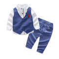 Boys' suit set: vest, long-sleeve shirt, gentleman style - perfect for birthdays, first birthdays, and wholesale. european and american style