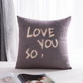 Scandinavian style casual pillow letter pure color round sofa bay window office waist protector home combination stuffed cushion