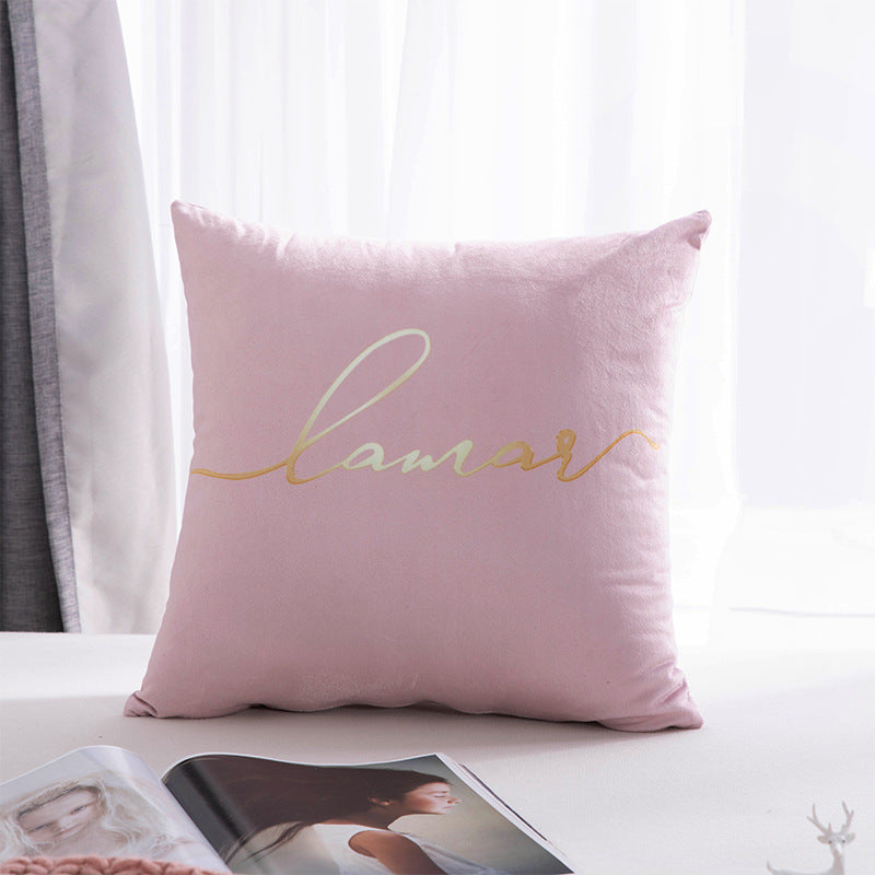 Scandinavian style casual pillow letter pure color round sofa bay window office waist protector home combination stuffed cushion