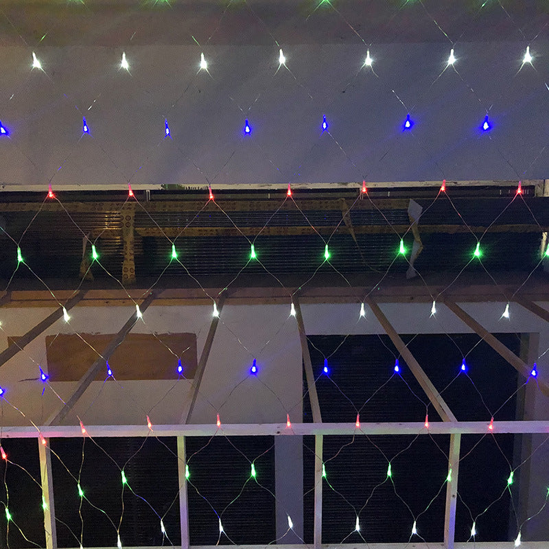 Factory wholesale engineering lighting net lights holiday lights gypsy wedding Christmas decoration fishing net led lights string lanterns