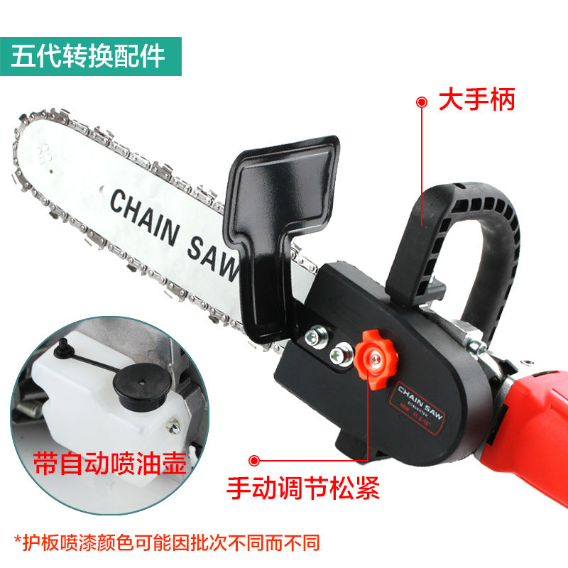 Angle grinder modified electric chain saw bracket grinder variable chainsaw conversion head 100 angle grinder variable chainsaw conversion head