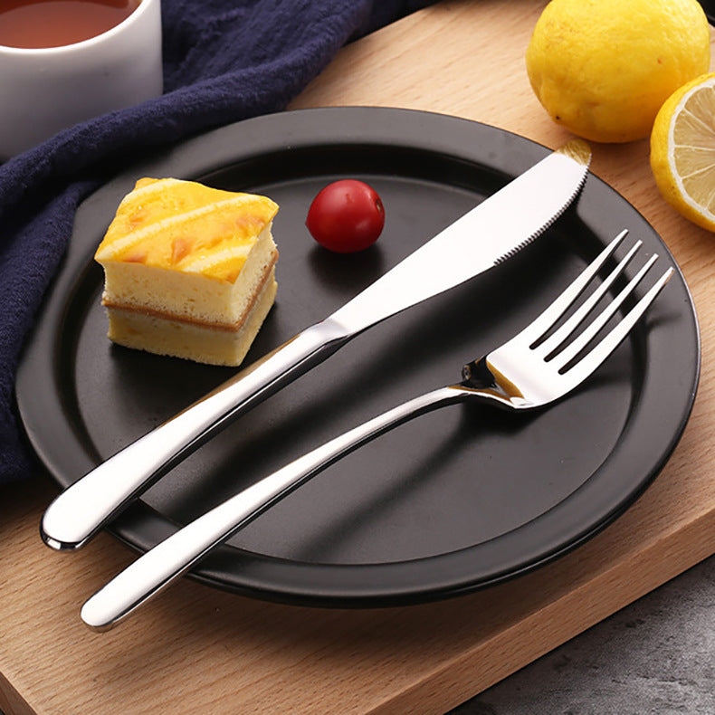 Western cutlery set - hotel stainless steel steak knife, fork, and spoon four-piece set - european style dinnerware - wholesale