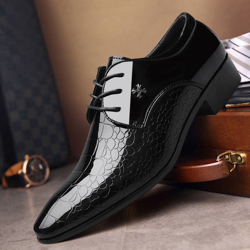 Men's winter new leather shoes, men's business formal shoes, men's shoe, plus size wedding shoes, dropshipping available