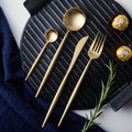 304 stainless steel cutlery set - includes forks, spoons, dessert spoons, chopsticks, and spoons - perfect for main courses, coffee, western cuisine, and steak. cross-border hot seller!