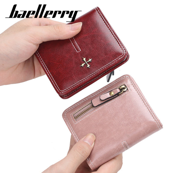 Niche spot wholesale women's wallet ins zipper fashion card bag retro simple wallet change bag