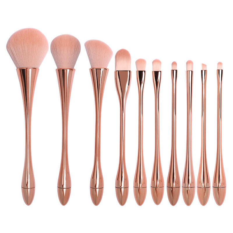 Sujilian xiaomanyao 10-piece set of complete makeup brushes, novice beauty tools, loose powder, blush brush, eye shadow makeup brush