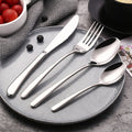Western cutlery set - hotel stainless steel steak knife, fork, and spoon four-piece set - european style dinnerware - wholesale