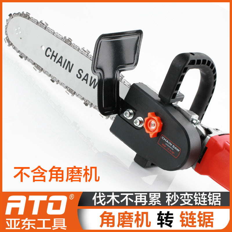 Angle grinder modified electric chain saw bracket grinder variable chainsaw conversion head 100 angle grinder variable chainsaw conversion head
