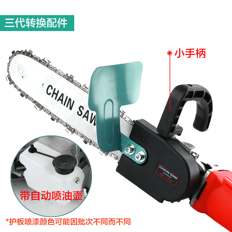 Angle grinder modified electric chain saw bracket grinder variable chainsaw conversion head 100 angle grinder variable chainsaw conversion head