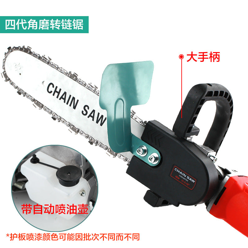 Angle grinder modified electric chain saw bracket grinder variable chainsaw conversion head 100 angle grinder variable chainsaw conversion head