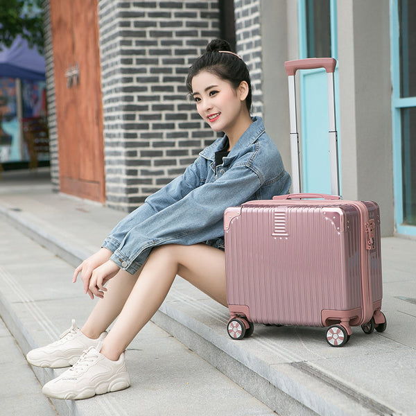 Suitcase Women's small trolley case Small password suitcase 18 inch boarding case Internet celebrities 16 lightweight small cute