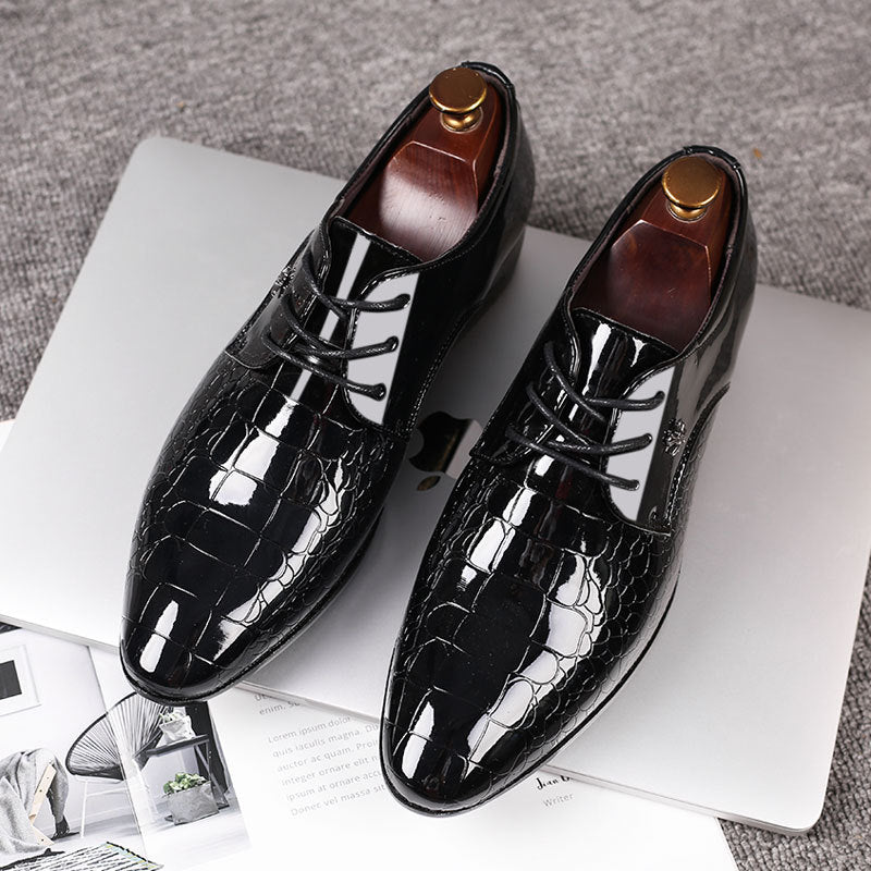 Men's winter new leather shoes, men's business formal shoes, men's shoe, plus size wedding shoes, dropshipping available