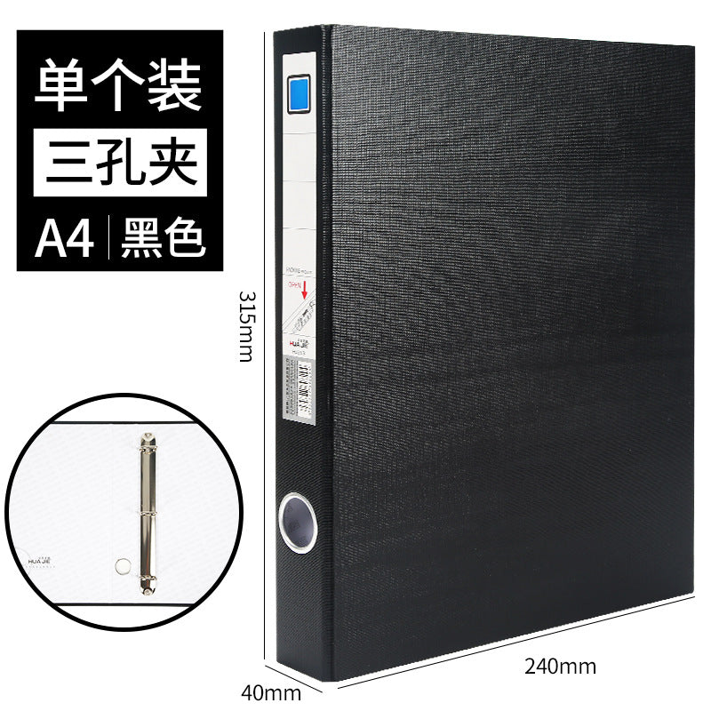 Huajie A4 loose-leaf folder data strong clip multi-specification board clip long clip two-hole clip single-hole clip thickened cardboard