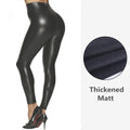 Amazon women's pu leather pants - cross-border bestseller -  leggings - high-waisted cropped pencil pants
