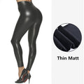 Amazon women's pu leather pants - cross-border bestseller -  leggings - high-waisted cropped pencil pants