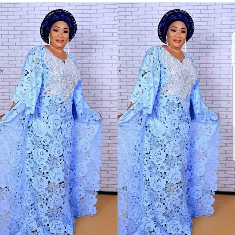 Clearance: hot-selling european, american, and african styles of water-soluble lace, loose-fitting maxi dresses with sequin-embroidered collars. high-end, elegant, and perfect for the sophisticated woman