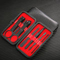 New premium stainless steel nail clipper set - 7 piece manicure & pedicure tool kit