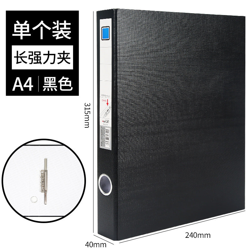 Huajie A4 loose-leaf folder data strong clip multi-specification board clip long clip two-hole clip single-hole clip thickened cardboard