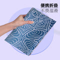 Yoga mat printed silent rubber 1.5mm ultra-thin home use suede shock-absorbing foldable portable mat