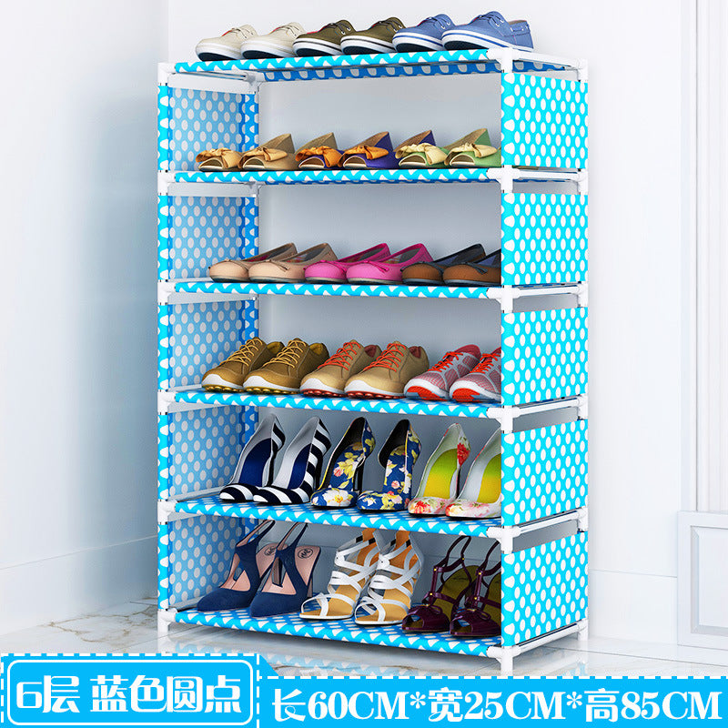 Simple shoe cabinet storage handy gadget space-saving shoe rack for home door economical bedroom student narrow large capacity