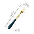 Dark green fork