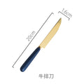 Royal blue steak knife