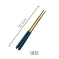 Dark green short chopsticks