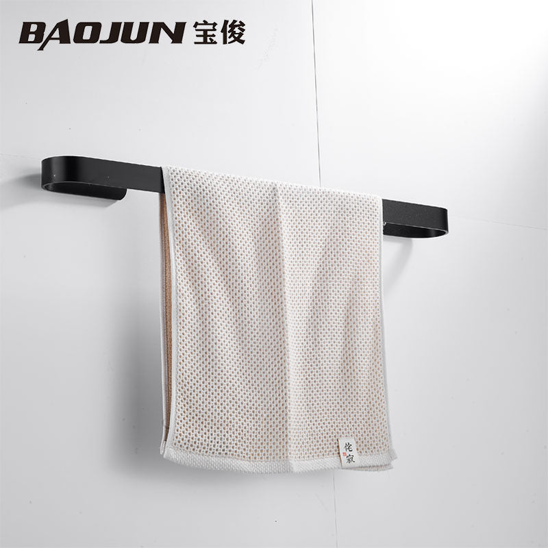 Simple shoe rack behind European door No punching Space aluminum bathroom towel rack Multifunctional pendant Toilet towel bar