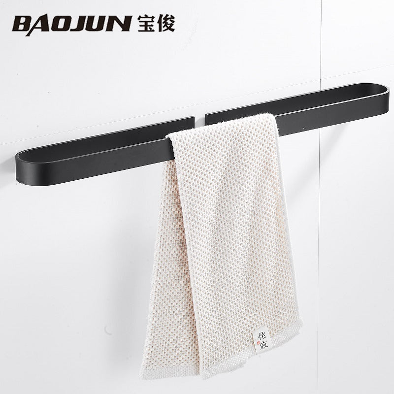 Simple shoe rack behind European door No punching Space aluminum bathroom towel rack Multifunctional pendant Toilet towel bar