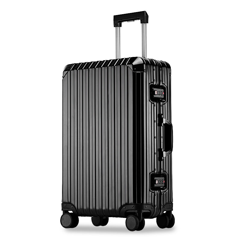 New all-aluminum magnesium alloy trolley case Universal wheel all-aluminum suitcase 20-inch boarding suitcase 28-inch metal case