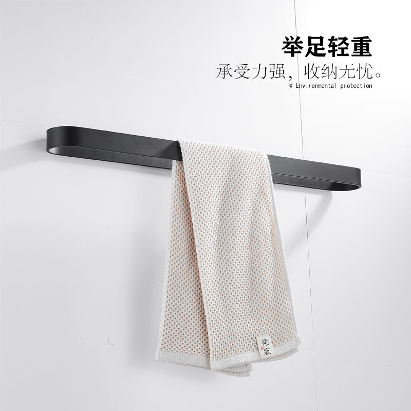 Simple shoe rack behind European door No punching Space aluminum bathroom towel rack Multifunctional pendant Toilet towel bar