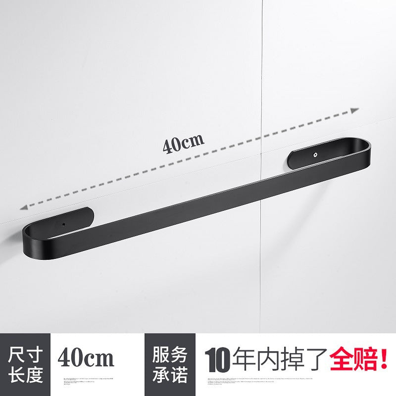 Simple shoe rack behind European door No punching Space aluminum bathroom towel rack Multifunctional pendant Toilet towel bar