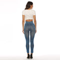 Xs-2xl imitation denim leggings for women -  &  bestseller - printed cropped pants - hot-selling cross-border women's apparel