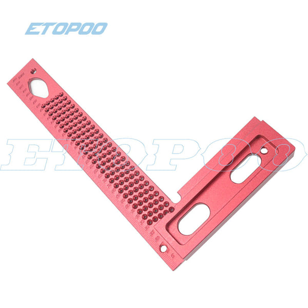 HUOTO Woodworking Scribing Ruler Drawing Ruler, Straight Ruler L-shaped Ruler Cave Ruler Clip, Woodworking Ruler Woodworking Tools